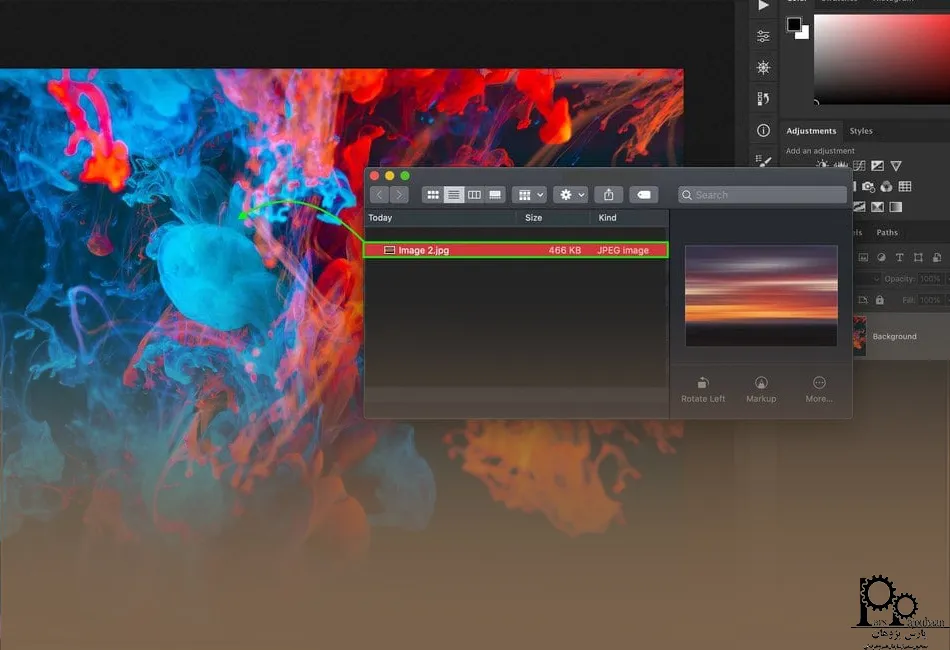 نمونه پروژه فتوشاپ photoshop